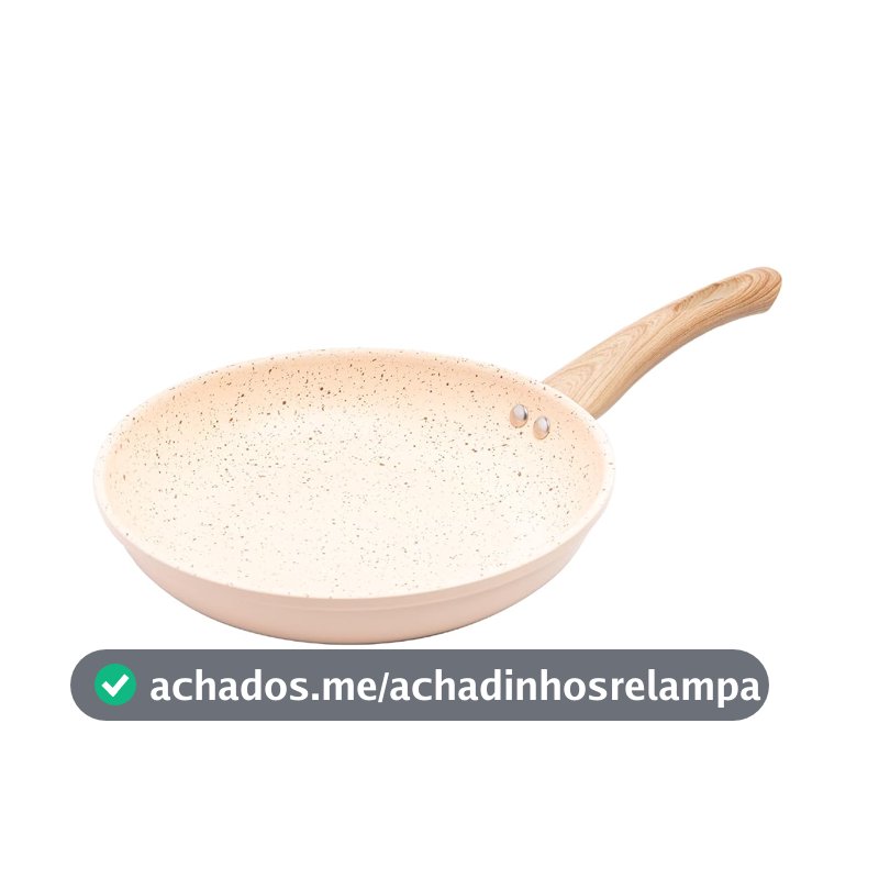 LYOR - Frigideira de Indução em Alumínio com Revestimento Cerâmico Granilite Bege 24cm