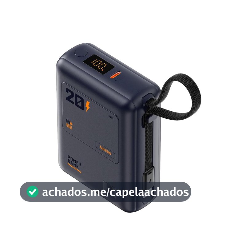 Basike Carregador Portátil 65W, Power Bank 20000mAh Power Delivery(Azul)
