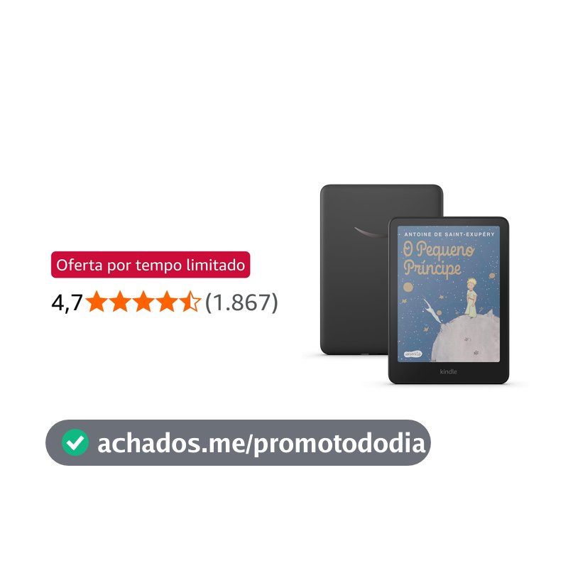 Amazon Kindle Colorsoft 16 GB (modelo 2024) - Com tela colorida e temperatura de luz ajustável - Cor Preta