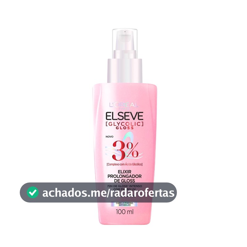 L'Oréal Paris Elseve Glycolic Gloss, Sérum Finalizador Antiporosidade 100ml