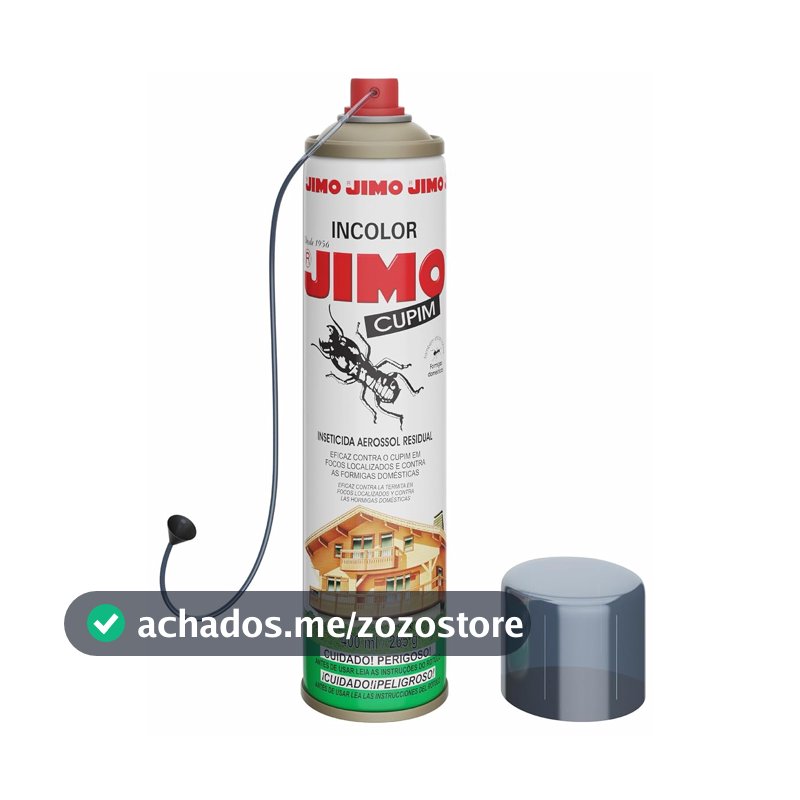 Inseticida Aerossol JIMO Cupim, Contra Brocas e Formigas, 400ml