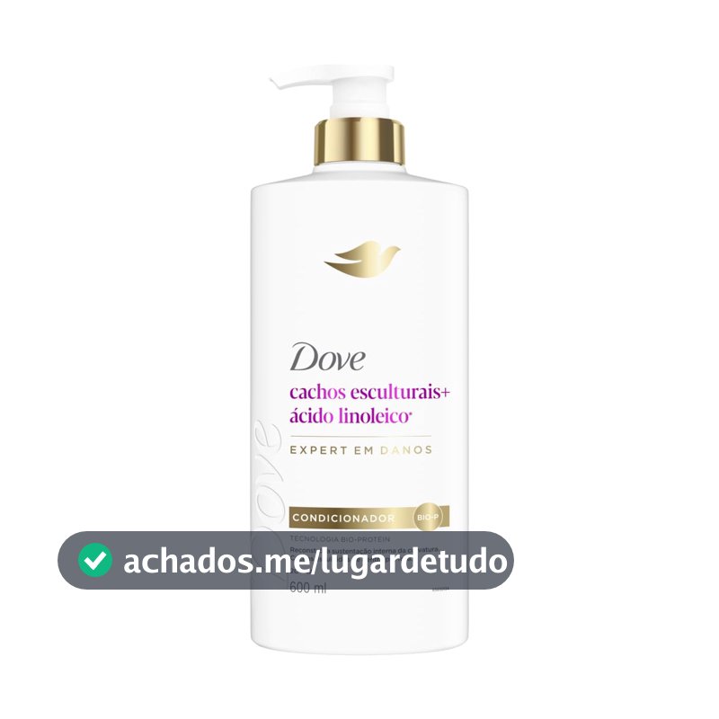 Dove Condicionador Restaurador Cachos Esculturais + Ácido Linoleico 600ml