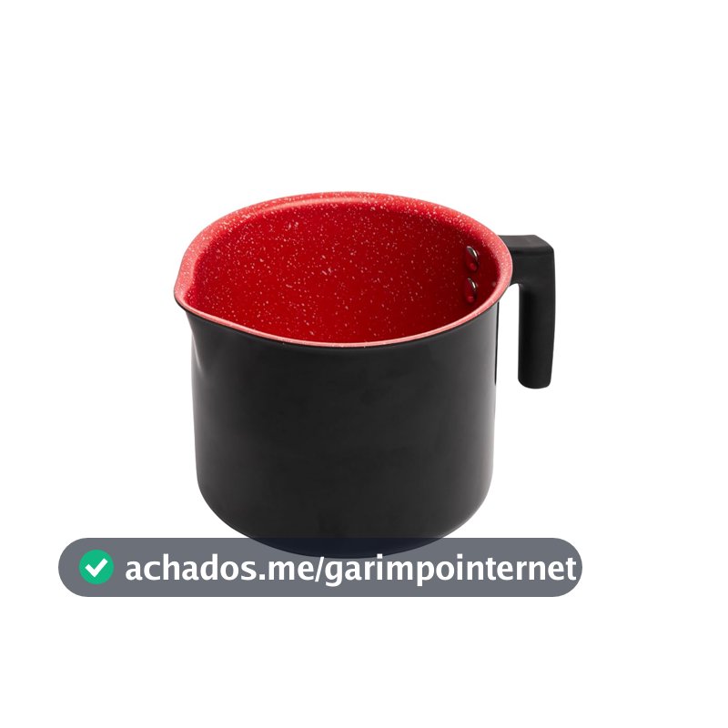 LYOR - Leiteira em Alumínio com Revestimento Cerâmico Vermelha 1,7L