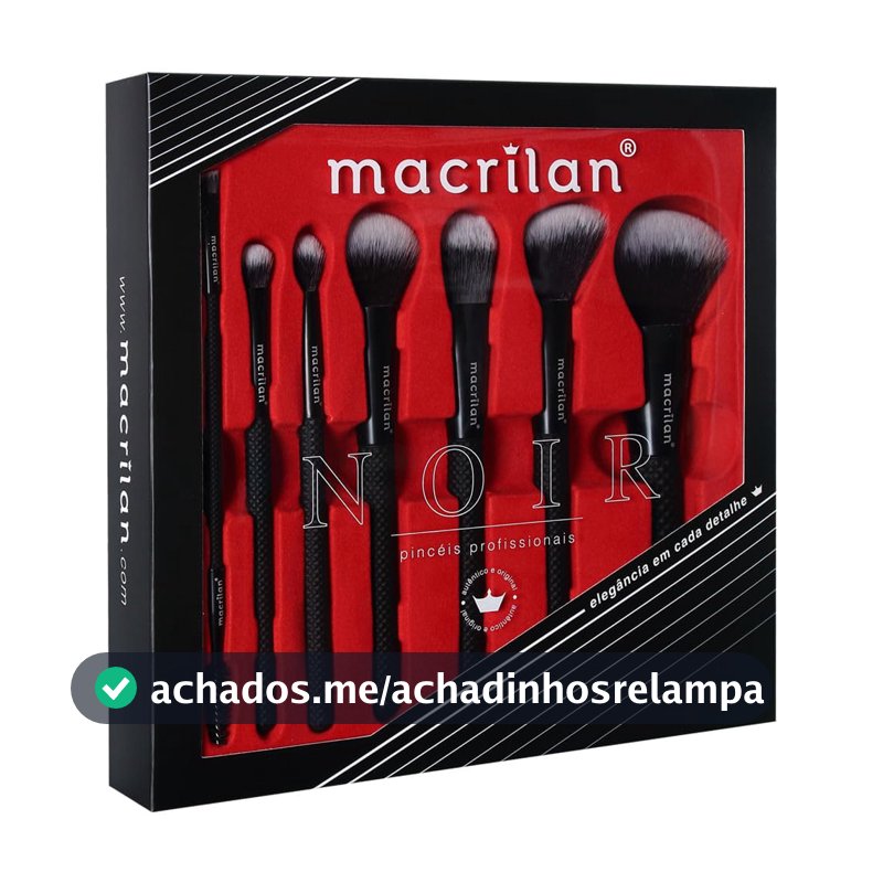 Macrilan Kit Com 7 Pinceis P/Maquiagem Ed009 Macrilan - Ed009