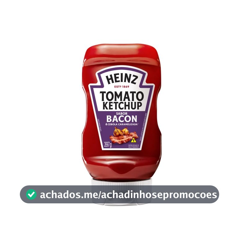 Heinz Ketchup Bacon & Cebola Caramelizada 397g