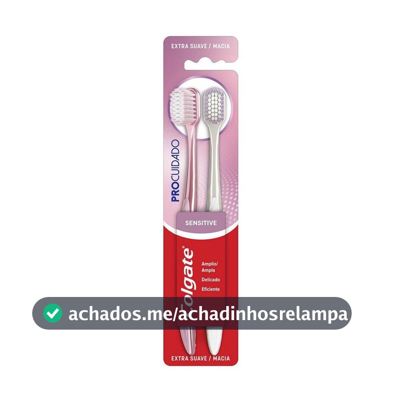 Colgate Escova de Dentes Pro Care Sensitive com Cerdas Extra Macias 2 unidades