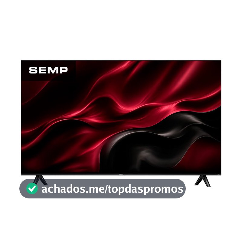 Smart TV Semp 43 Polegadas LED Full HD S42R Roku TV Wi-Fi Dolby Audio Brilho até 240 Nits 43S42R