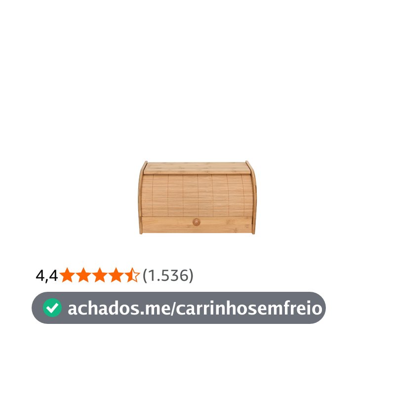 Mimo Style Porta Pães Com Tampa Retrátil, Feito Inteiramente de Bambu Ecokitchen. Perfeita para Armazenar Pães, Bolachas e outras coisas. Resistente, Durável e 100% Ecológica