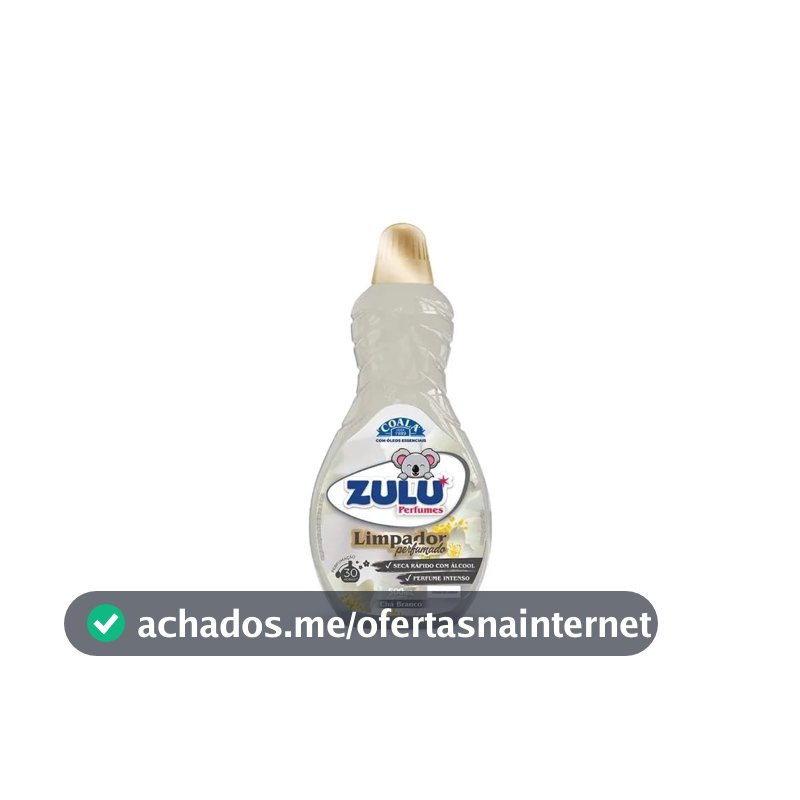 Zulu Perfumes Limpador Perfumado 500ml Cha Branco