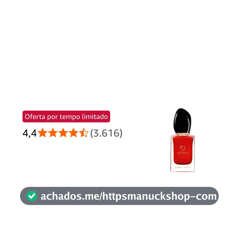 Armani Beauty, Sì Passione Eau de Parfum, 30ml, Giorgio Armani Perfume Feminino, Floral Frutado, Fragrância com Notas de Groselha-Negra, Pimenta Rosa, Jasmim e Baunilha