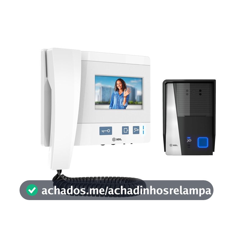 PORTEIRO ELETRONICO HDL VIDEO KITS VIDEO CLASS - 4.3" BRANCO - 90.02.11.000