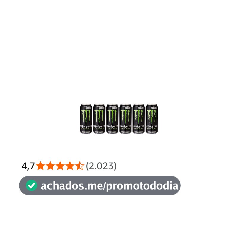 Pack de Monster Energy 473ml - Unidade 6 unidades