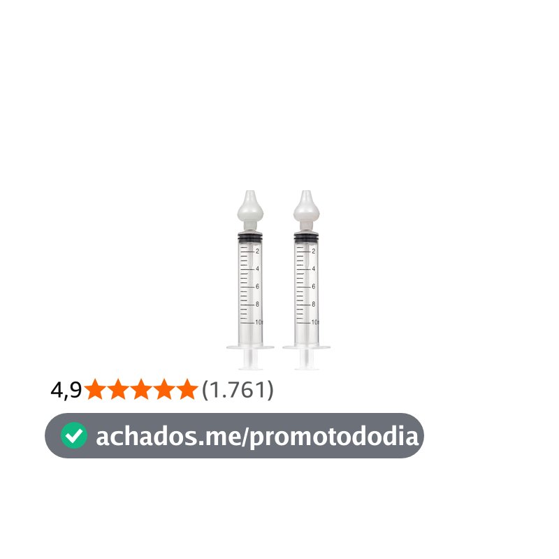 Lavador Nasal Seringa 2 unidades, Buba