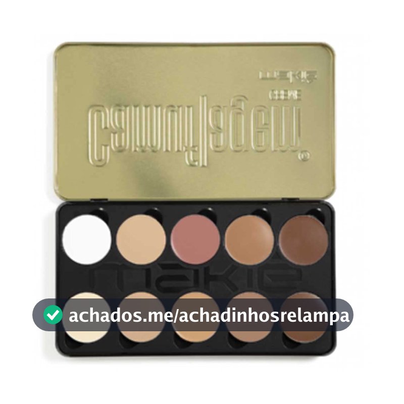 Makiê Paleta Corretivo Camuflagem Creme Escura Média c/10 4g