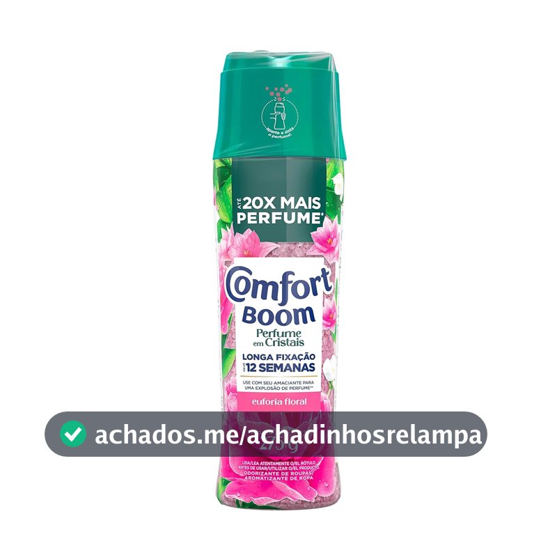 Comfort Boom Odorizador de Roupas Cristais de Perfume Euforia Floral 275gr