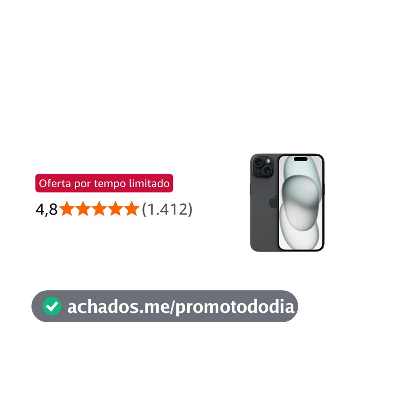 Apple iPhone 15 (256 GB) — Preto