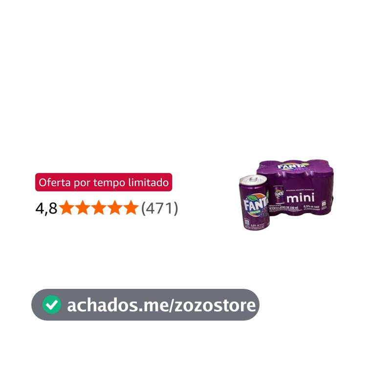 Pack de FANTA UVA LT 220ML 6 unidades
