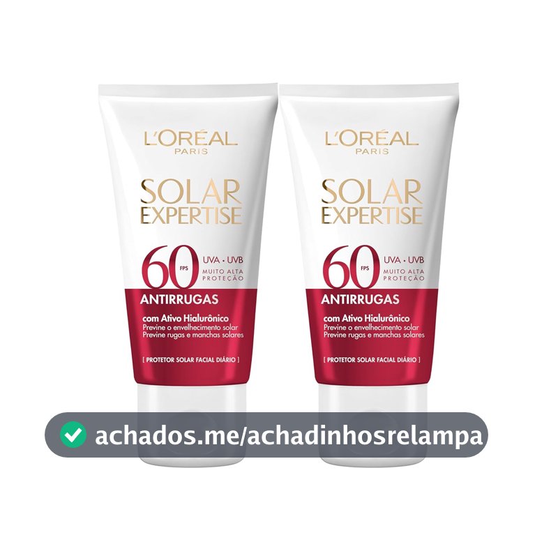L'Oréal Paris Solar Expertise Kit Protetor Solar Antirrugas FPS 60, 40g