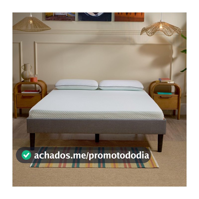 Colchão Queen Emma One Plus - Firme com tecnologia alemã, 100 noites de teste e 10 anos de garantia.