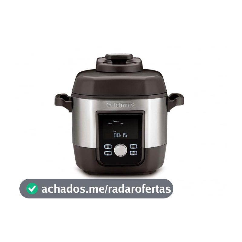 Panela de Pressão Elétrica Cuisinart 5,7 Litros Multicooker de Alta Pressão 1800W 127V