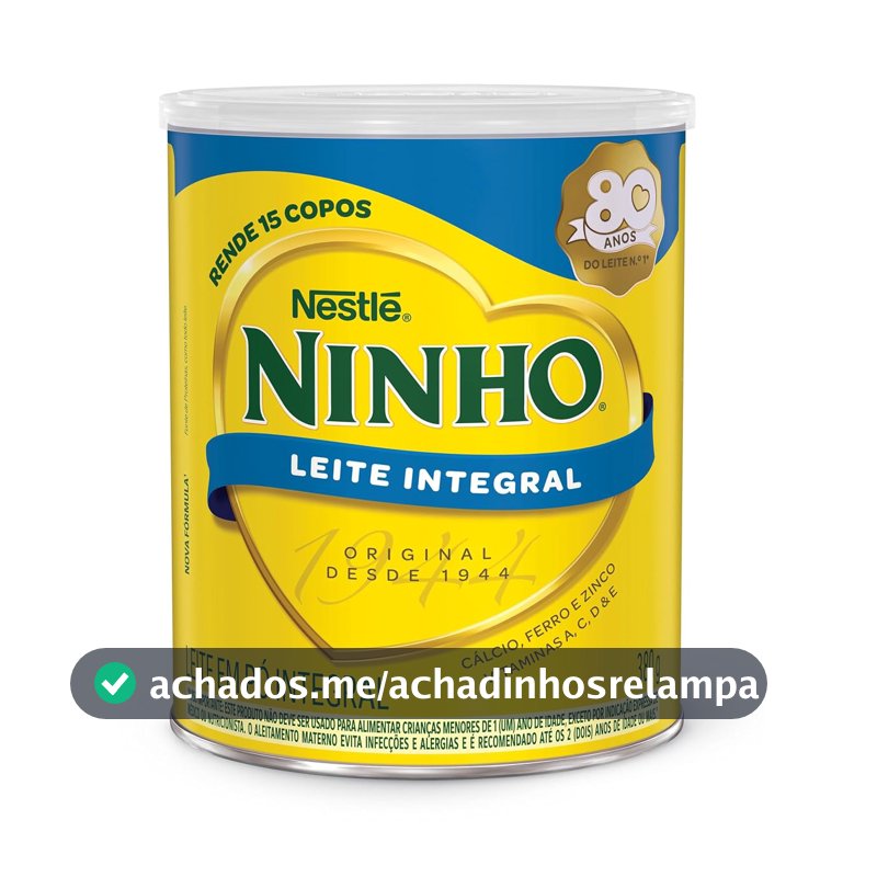 Leite em Pó Integral Ninho 380g