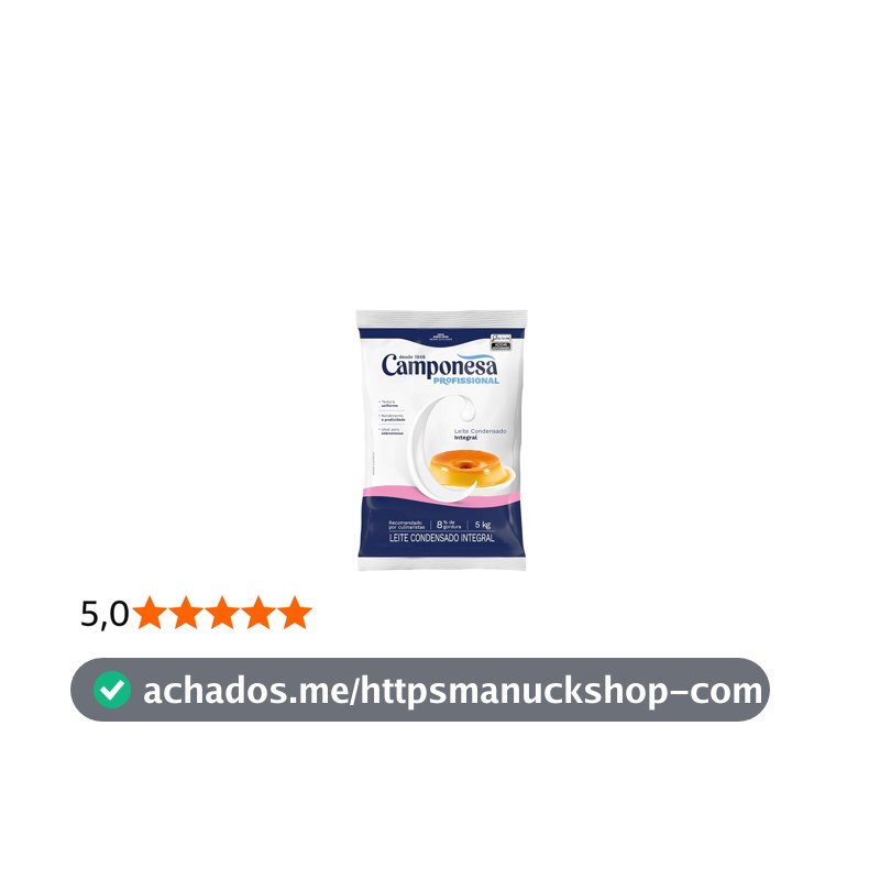Camponesa - Leite Condensado Integral Profissional 5Kg