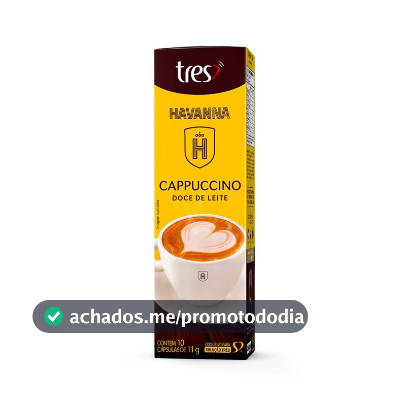 Capsula de Cappuccino Doce De Leite TRES 3 Corações 10 unid