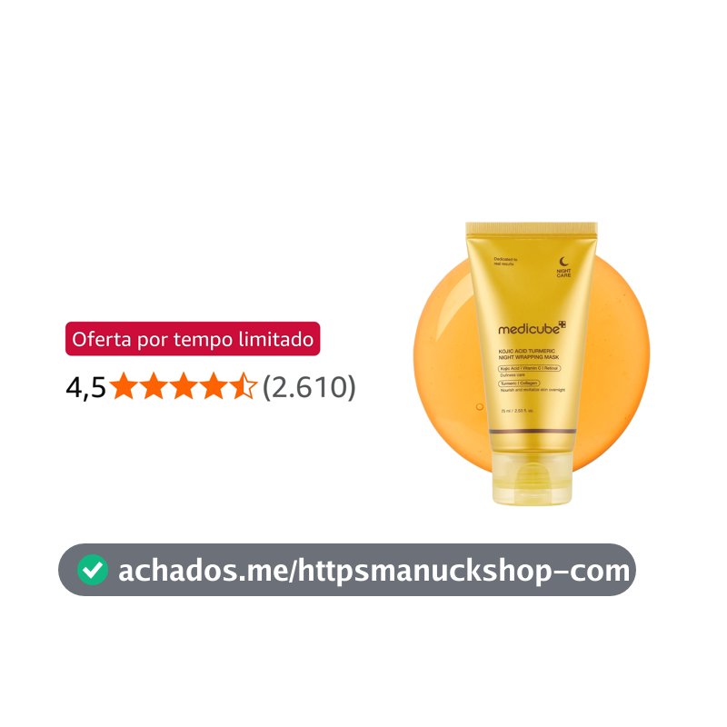 KOJIC ACID TURMERIC NIGHT WRAPPING MASK 75ml