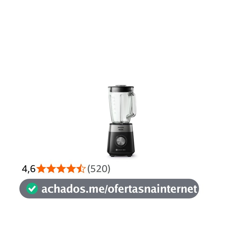Philips Walita Liquidificador Série 5000 Jarra de Vidro 2L 1200W, Preto
