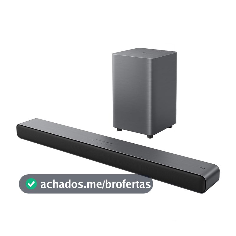 Soundbar TCL S55H 220W Bluetooth 2.1 com Subwoofer Sem Fio