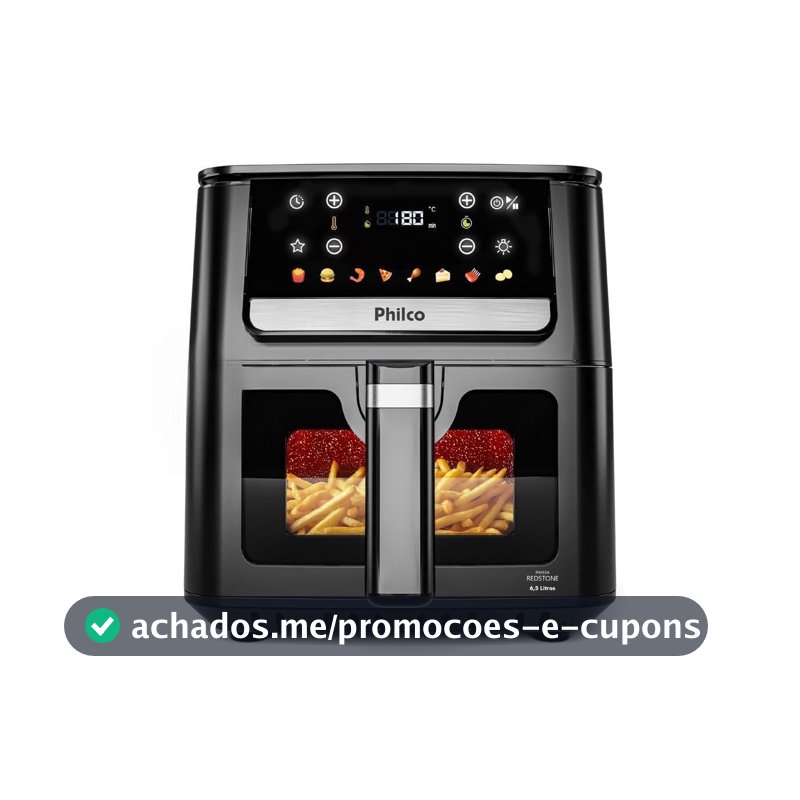 Philco Air Fryer 6,5L Visor Glass 1700W PAF65 220V