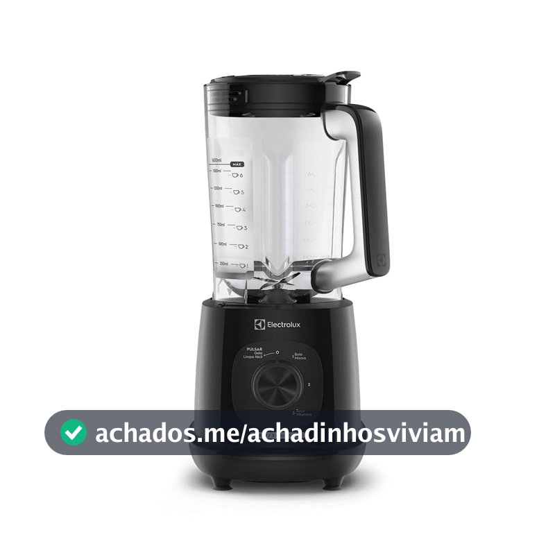 Electrolux Liquidificador Electrolux 600W 2,7L Efficient TriForce 3 Velocidades Preto (EBL700) 127V
