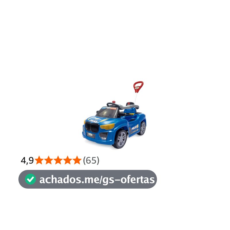 Carro Infantil Maral Police, Azul