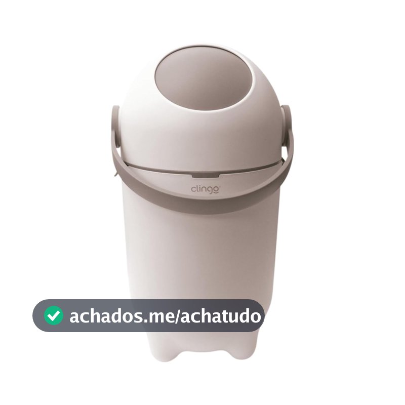 Clingo Lixeira Mágica Antiodor, Lixo para Fraldas, Quarto do Bebê, Banheiro, Cozinha, Capacidade 10 Litros