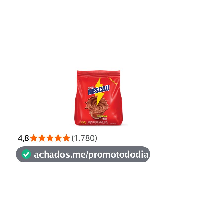 Achocolatado em Pó Nescau 550G