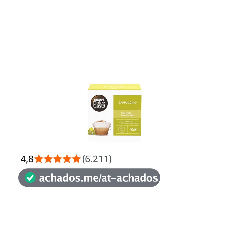 NESCAFÉ DOLCE GUSTO Café em Cápsula Cappuccino 10 Cápsulas