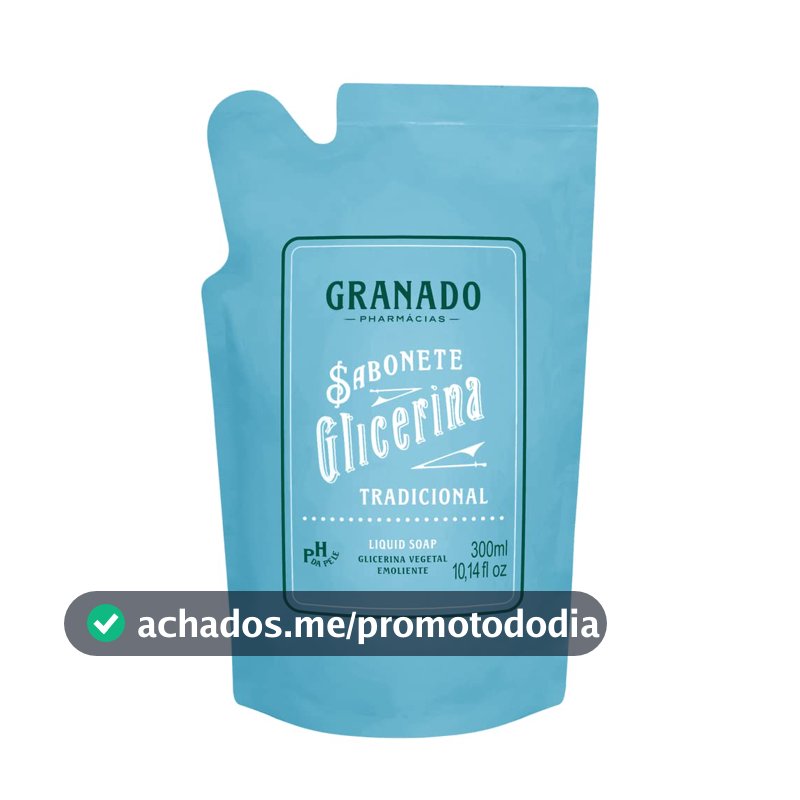 Granado Refil Sabonete Líquido Glicerina, Tradicional, 300ml