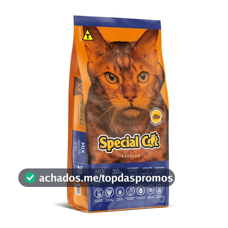 Ração Special Cat Premium Mix Adultos 20 Kg
