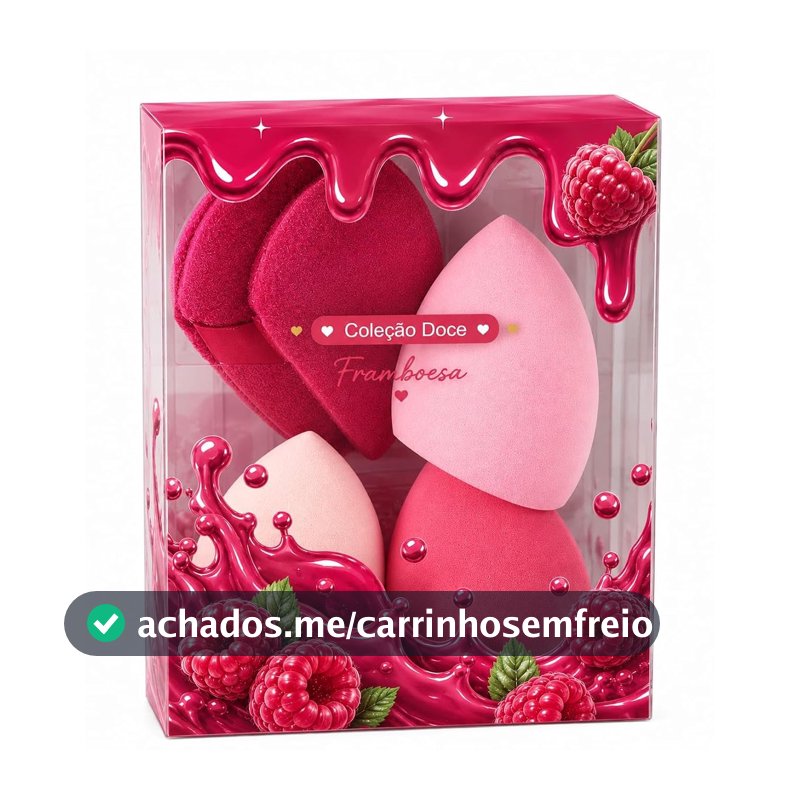 Kit Esponja para Maquiagem 5 Peças Cor Sortida