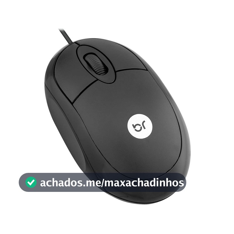 Bright Mouse Standard Preto, Conexão USB