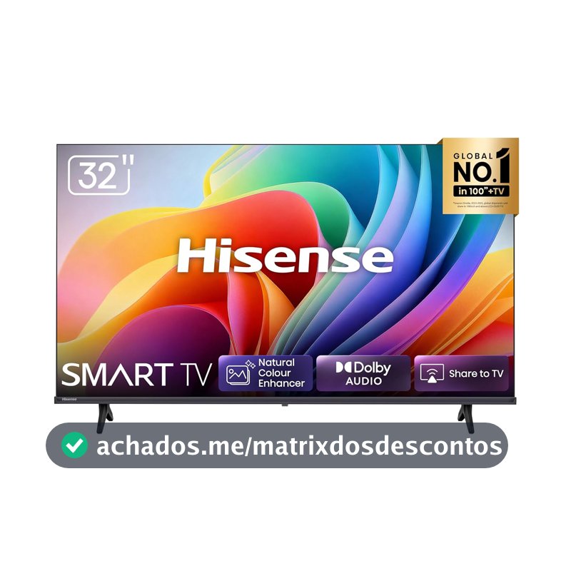 Hisense Smart TV HD 32" Polegadas 32A4NV