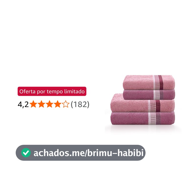 Jogo de Banho 4 peças Venus Select 340g/m² com fio Open end Camesa