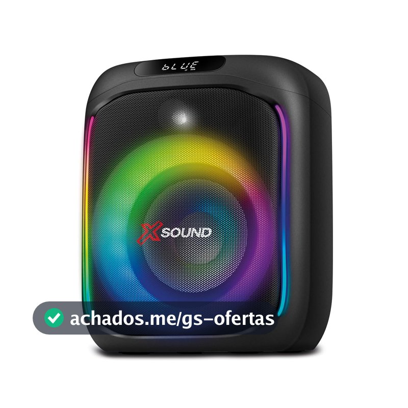 MONDIAL Caixa de Som Party Box, Luzes Multicores, Bluetooth, 350W RMS, TWS - PBX-350