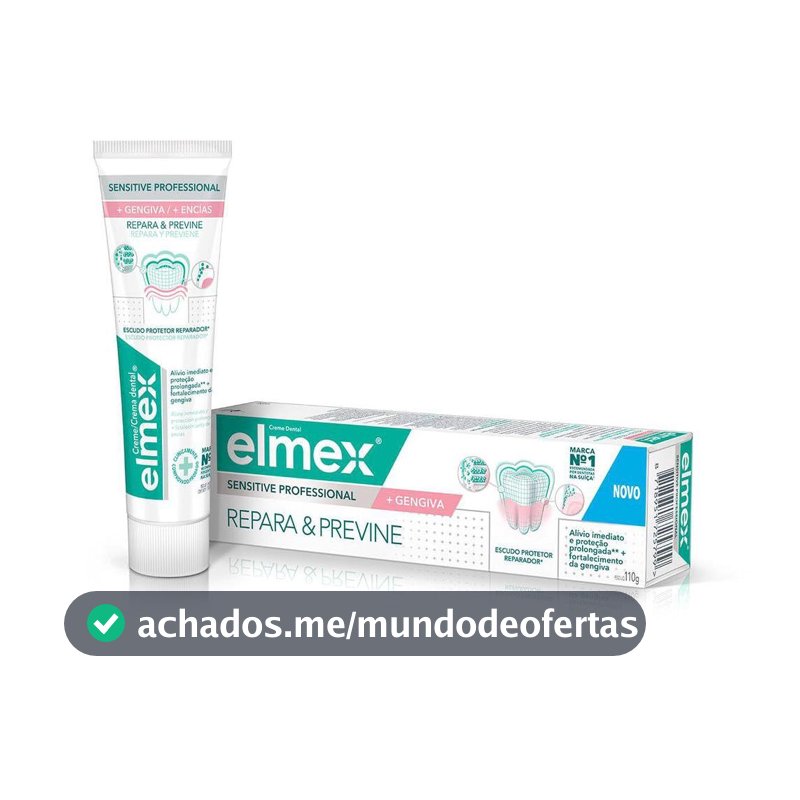Elmex Sensitive Professional e Gengiva Creme Dental, 110g