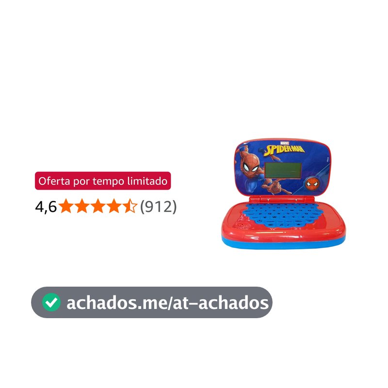 Candide, Laptop Infantil, Homem-Aranha, Brinquedo Educativo - Bilíngue
