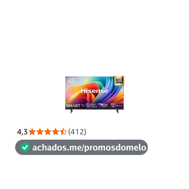 Hisense Smart TV FHD 43" Polegadas 43A4NV