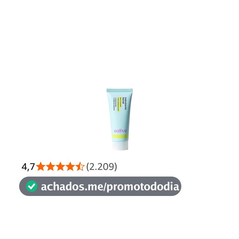 Sallve Hidratante Facial 40G - Beta-Glucan Phytoesqualano