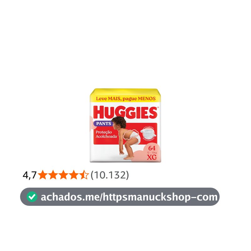 Fralda Huggies Supreme Care Roupinha XG - 64 fraldas