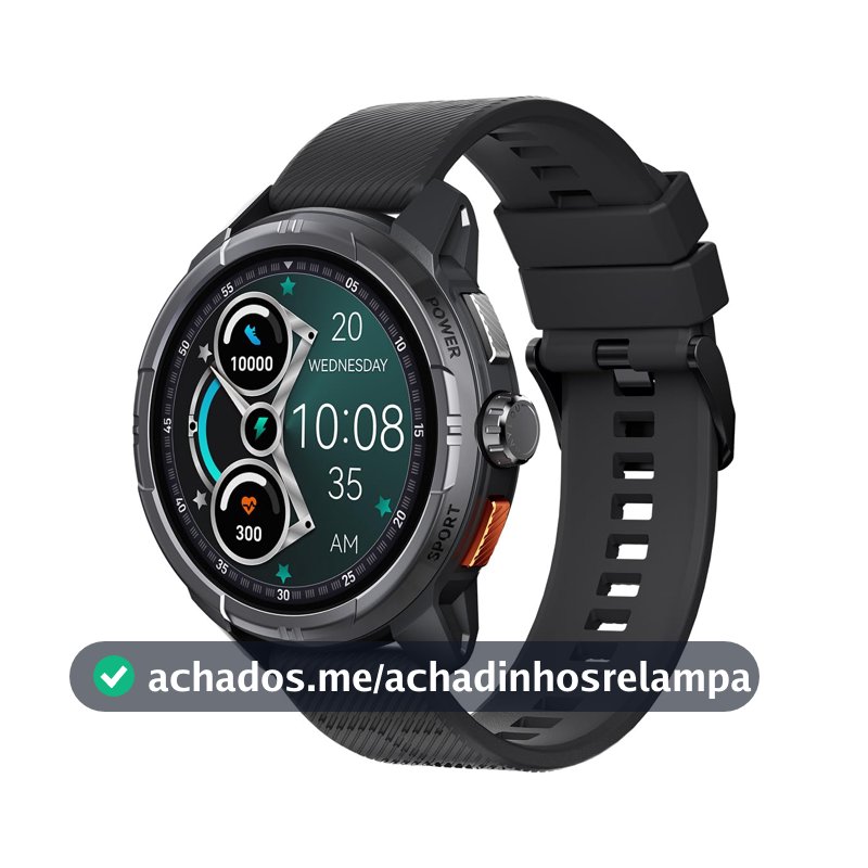 HAYLOU Solar Ultra Smartwatch para Mulheres e Homens, Preto
