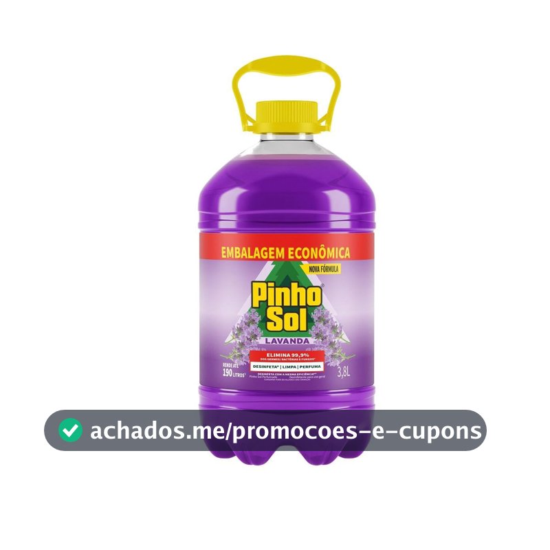 Pinho Sol Lavanda Perfumado Desinfetante, 3,8L